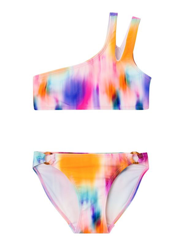 NAME IT NAME IT Бански тип бикини 'Zelia'  жълто / лилав / бяло