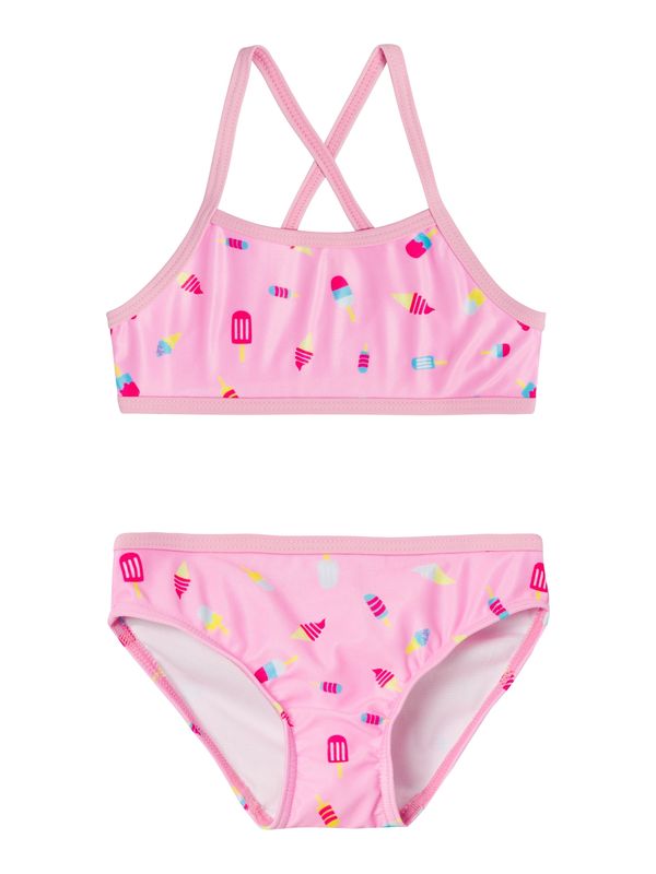 NAME IT NAME IT Бански тип бикини 'ZILLE'  светлосиньо / жълто / бледорозово / червено