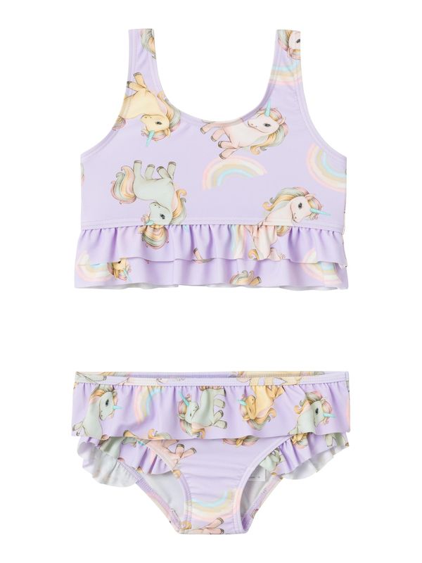 NAME IT NAME IT Бански тип бикини 'ZUNA'  кремаво / светлобежово / светлолилаво