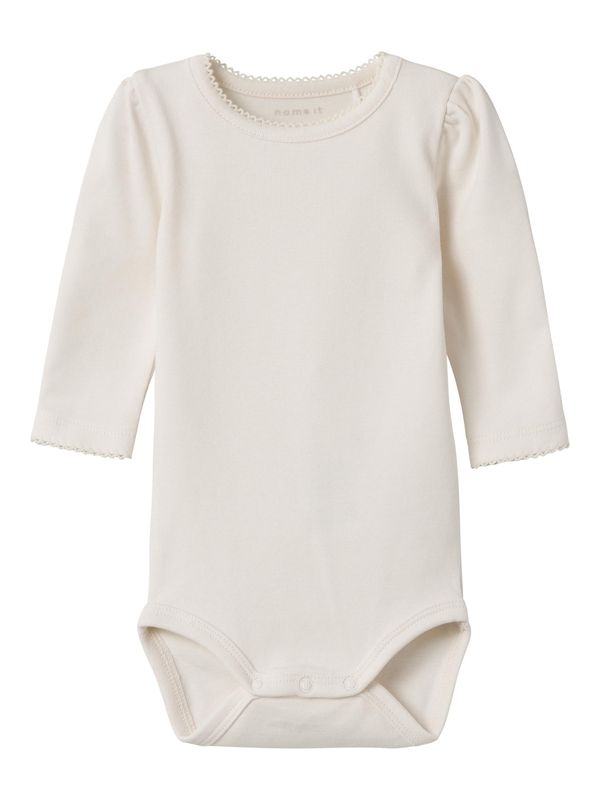 NAME IT NAME IT Бебешки гащеризони/боди 'DAYS'  кремаво