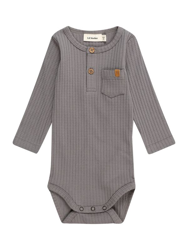 NAME IT NAME IT Бебешки гащеризони/боди 'Dimo'  коняк / сиво