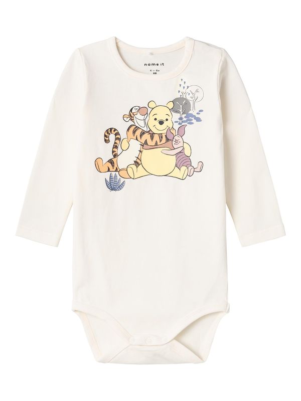 NAME IT NAME IT Бебешки гащеризони/боди 'DRENI'  кремаво / жълто / оранжево / черно