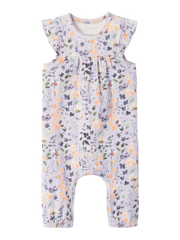 NAME IT NAME IT Бебешки гащеризони/боди 'Dussa'  кремаво / виолетов / орхидея / оранжево