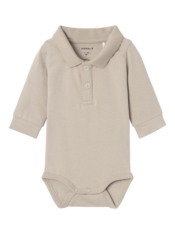 NAME IT NAME IT Бебешки гащеризони/боди 'HOLGER'  тъмнобежово