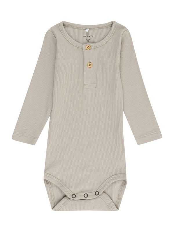 NAME IT NAME IT Бебешки гащеризони/боди 'KAB'  тъмнобежово