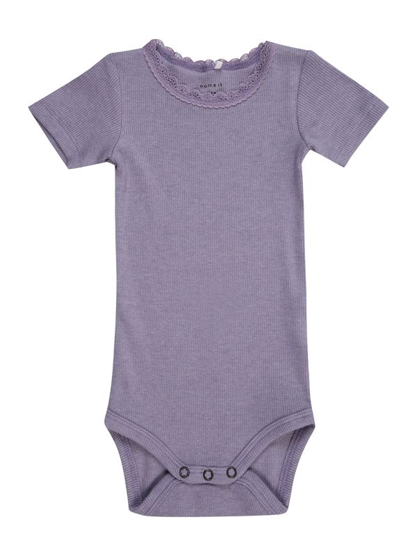 NAME IT NAME IT Бебешки гащеризони/боди 'KAB'  тъмнолилаво