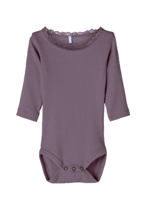 NAME IT NAME IT Бебешки гащеризони/боди 'Kab'  тъмнолилаво