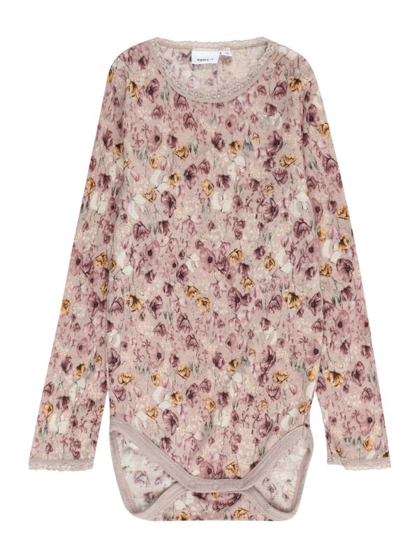 NAME IT NAME IT Бебешки гащеризони/боди  лилав / оранжево / розово