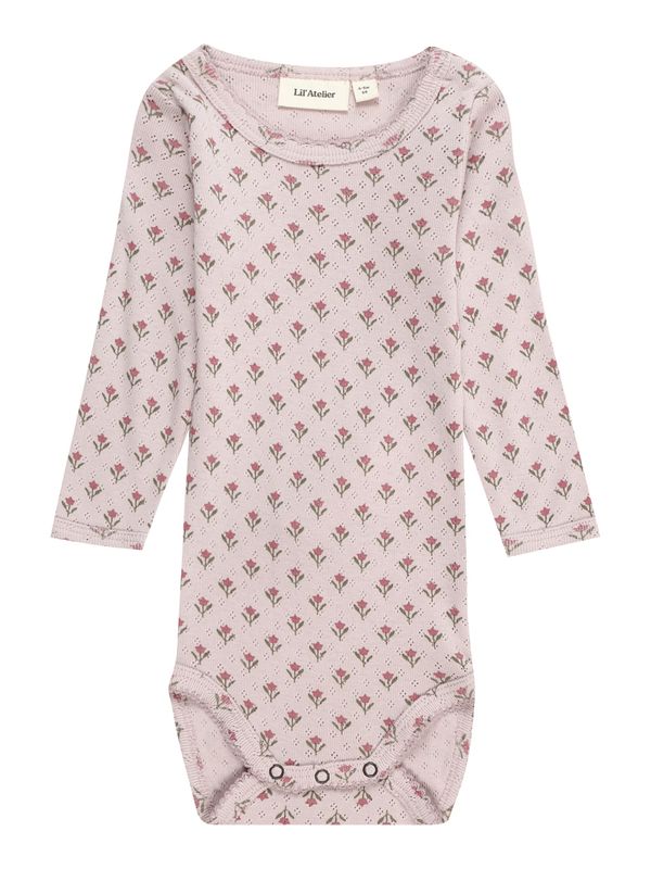 NAME IT NAME IT Бебешки гащеризони/боди 'RACHELLO DOA'  зелено / бледоморав / розово