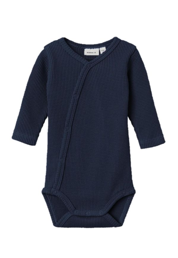 NAME IT NAME IT Бебешки гащеризони/боди  сапфирено синьо