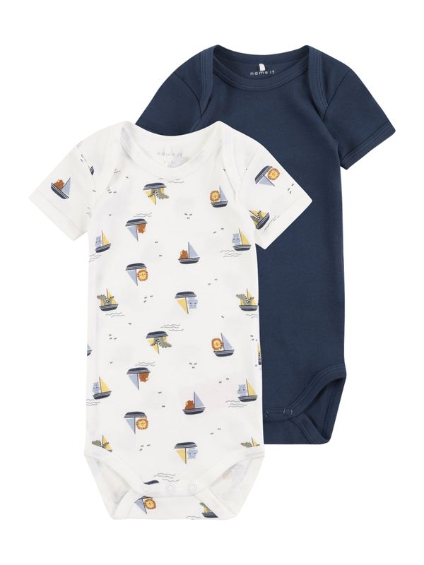 NAME IT NAME IT Бебешки гащеризони/боди  синьо / зелено / оранжево / бяло