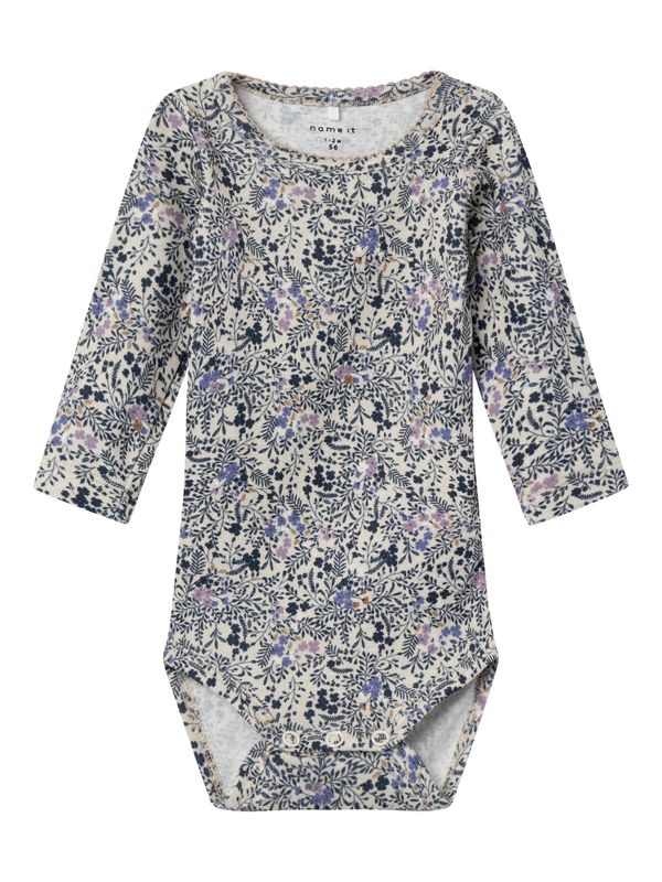 NAME IT NAME IT Бебешки гащеризони/боди 'SOBIA'  тъмнобежово / синьо / смарагдово зелено / светлолилаво