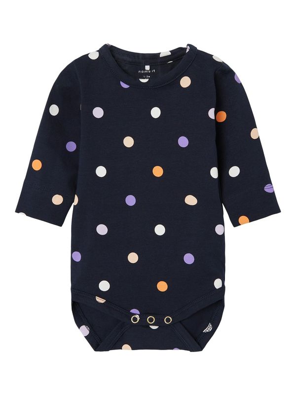 NAME IT NAME IT Бебешки гащеризони/боди 'Tunna'  морскосиньо / лавандула / оранжево / бяло