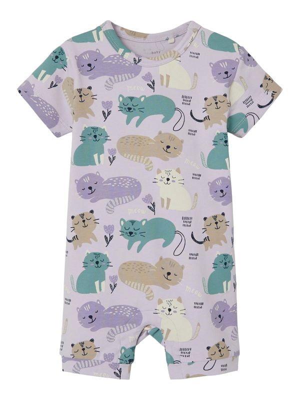 NAME IT NAME IT Бебешки гащеризони/боди 'VANDORA'  бежово / светлокафяво / петрол / орхидея