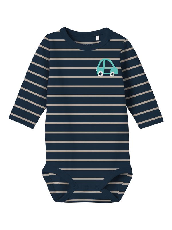 NAME IT NAME IT Бебешки гащеризони/боди 'VROELS'  бежово / морскосиньо / тюркоазен / бяло