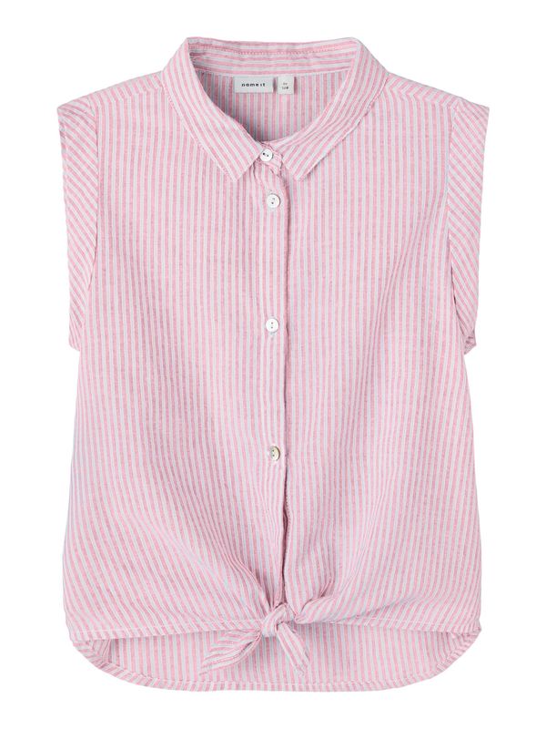 NAME IT NAME IT Блуза 'Femma'  бледорозово / бяло