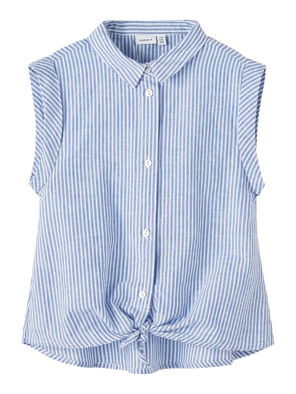 NAME IT NAME IT Блуза 'Femma'  синьо / бяло