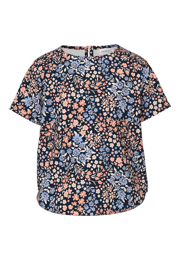 NAME IT NAME IT Блуза 'VINAYA'  бежово / сапфирено синьо / светлосиньо / пъпеш