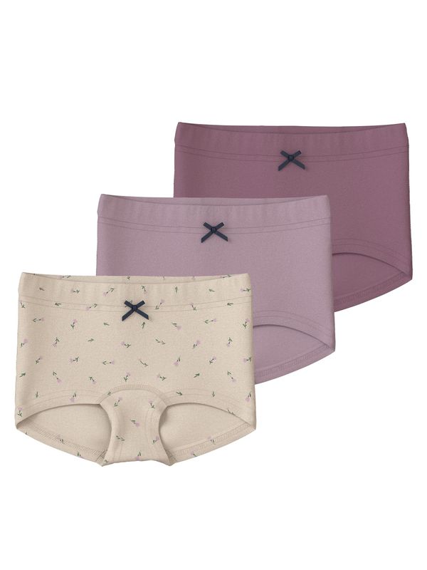 NAME IT NAME IT Долни гащи  кремаво / лилав / тъмнолилаво