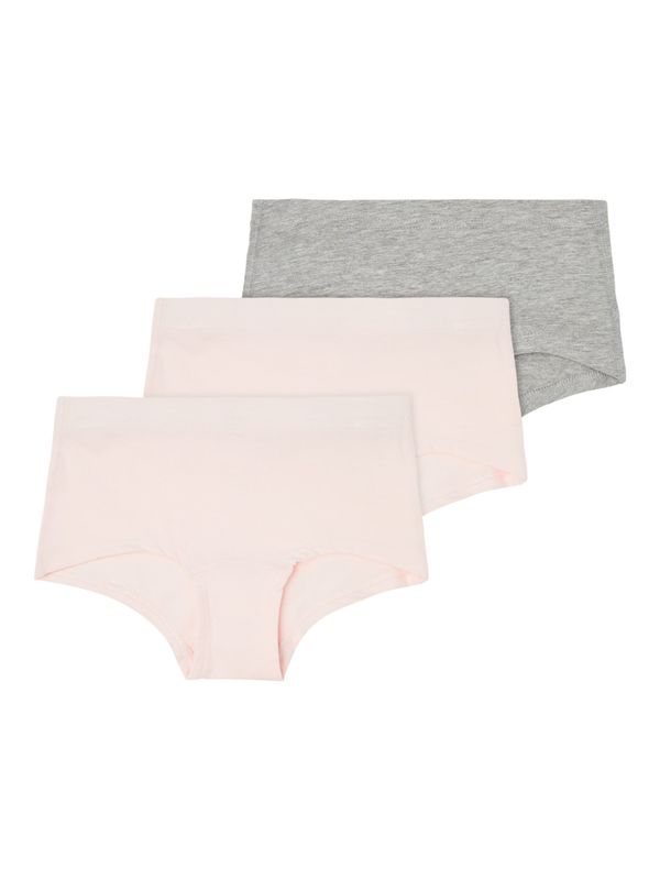 NAME IT NAME IT Долни гащи  сив меланж / бледорозово