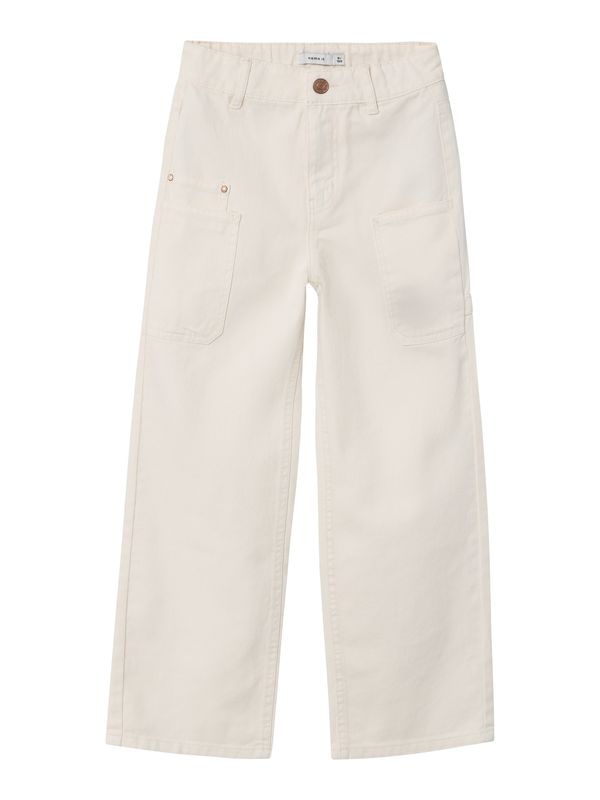 NAME IT NAME IT Дънки 'Bella'  бял памук