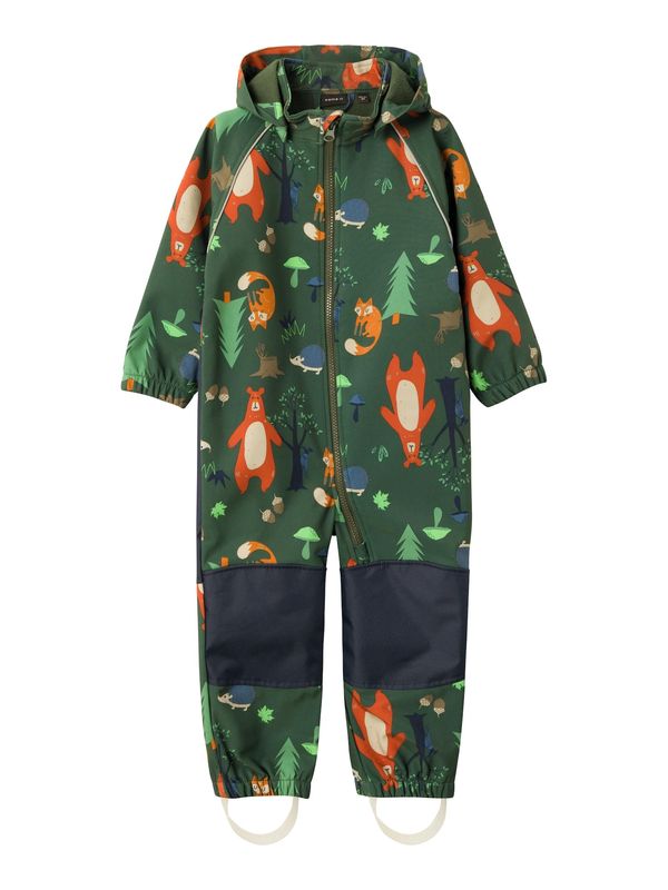 NAME IT NAME IT Функционален костюм 'ALFA 08'  нейви синьо / тревнозелено / тъмнозелено / тъмнооранжево