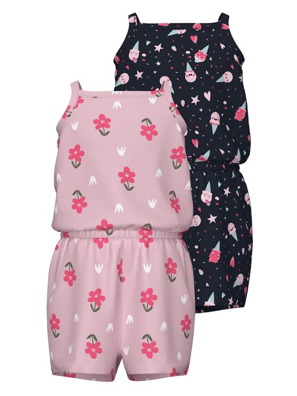 NAME IT NAME IT Комбинезон 'Vigga'  розово / бледорозово / черно / бяло