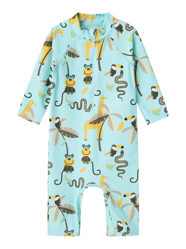 NAME IT NAME IT Комбинезон 'ZILO'  синьо / кафяво / светлокафяво / жълто