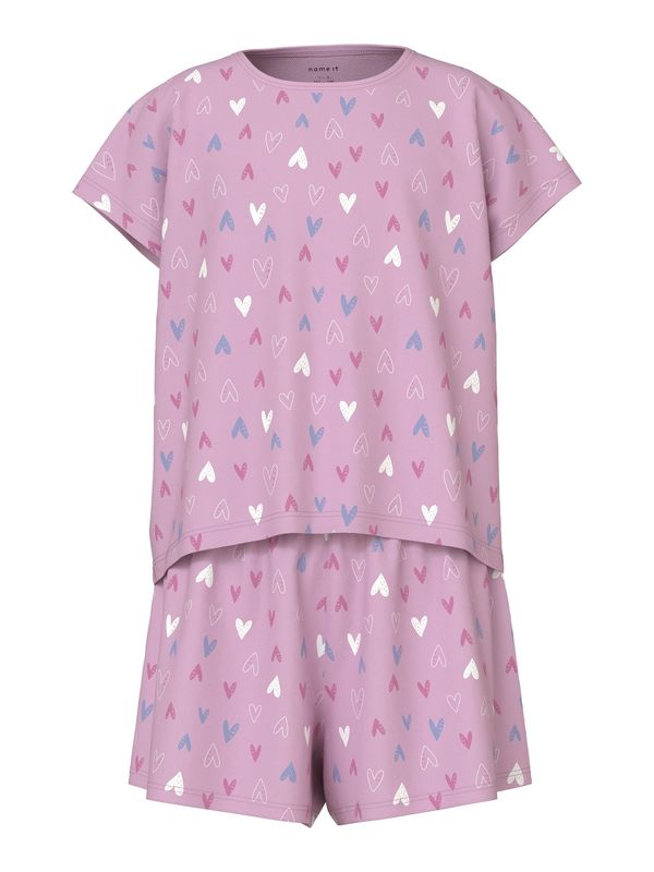 NAME IT NAME IT Комплект пижама  опал / слива / орхидея / бяло