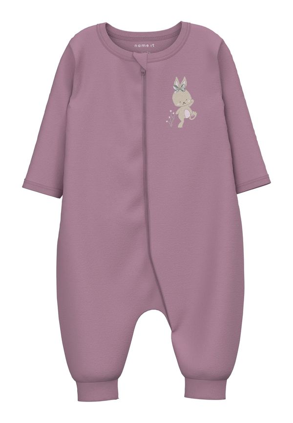 NAME IT NAME IT Комплект пижама 'Rabbit'  кремаво / тъмнобежово / зелено / бледоморав