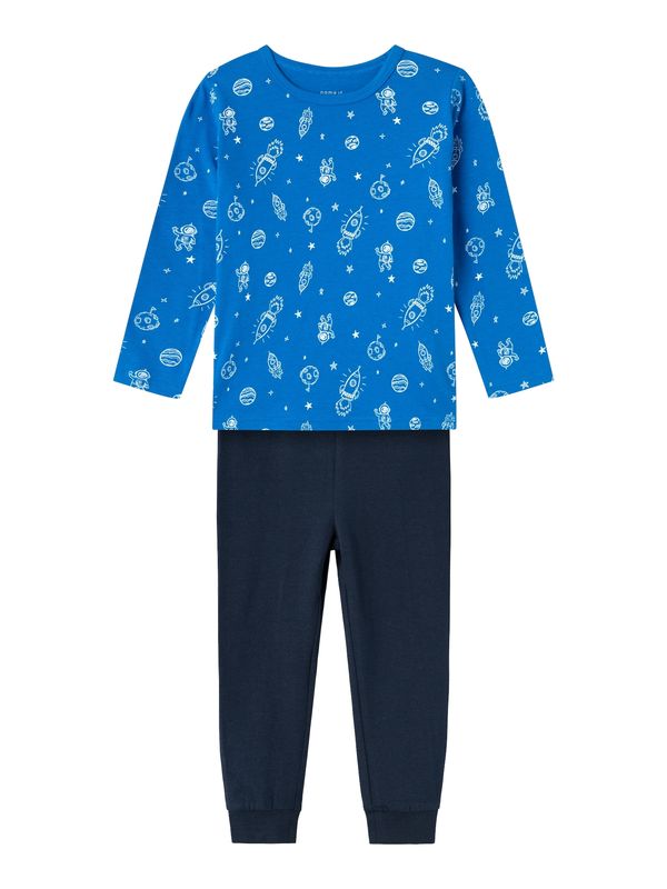 NAME IT NAME IT Комплект пижама 'SKYDIVER SPACE'  синьо / морскосиньо / бяло
