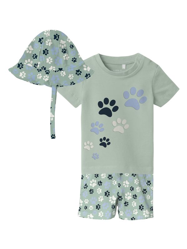 NAME IT NAME IT Комплект 'VACION'  бежово / нейви синьо / опушено синьо / мента