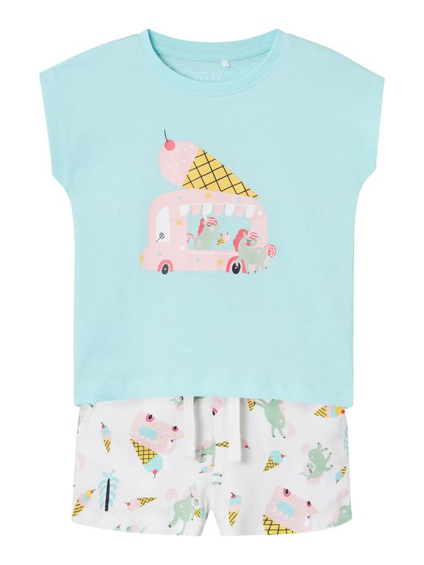 NAME IT NAME IT Комплект 'VIGEA'  аквамарин / жълто / бледорозово / бяло