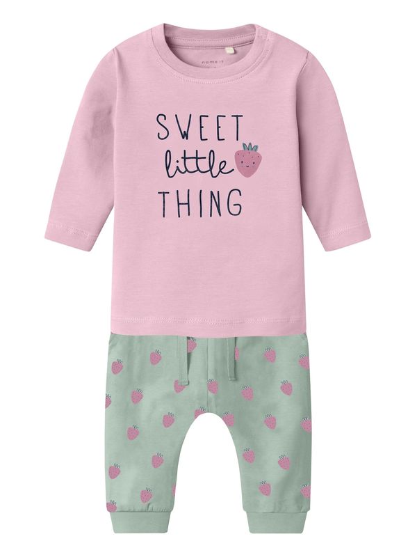 NAME IT NAME IT Комплект 'VUBIE'  пастелно зелено / розово / бледорозово / черно