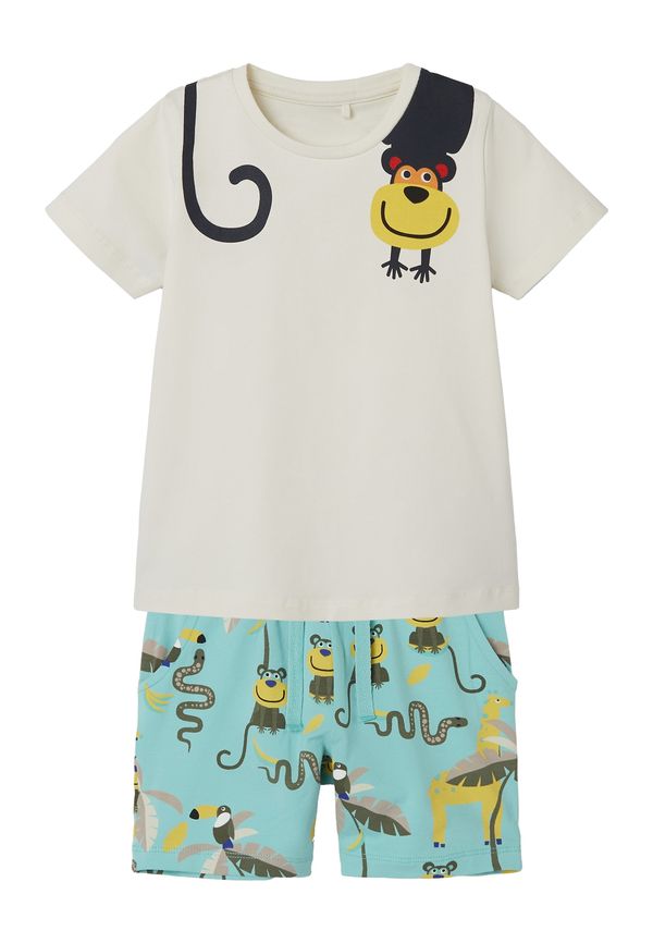 NAME IT NAME IT Комплект 'ZOMU'  тюркоазен / жълто / светлосиво / бяло