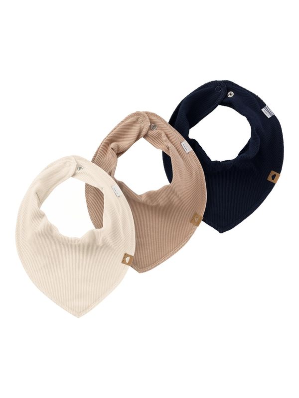 NAME IT NAME IT Лигавник 'Yvetti'  кремаво / тъмнобежово / сапфирено синьо