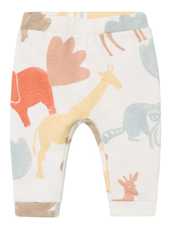 NAME IT NAME IT Панталон 'Bello'  кремаво / опушено синьо / жълто / оранжево