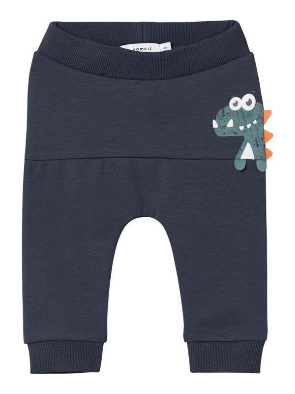 NAME IT NAME IT Панталон 'DIEGO'  морскосиньо / нефритено зелено / оранжево / бяло