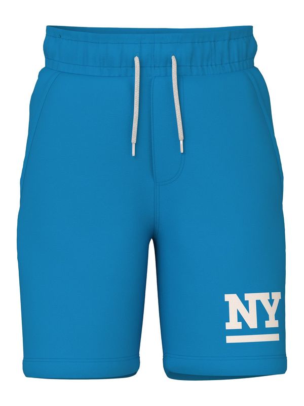 NAME IT NAME IT Панталон 'HERRY'  неоново синьо / бяло