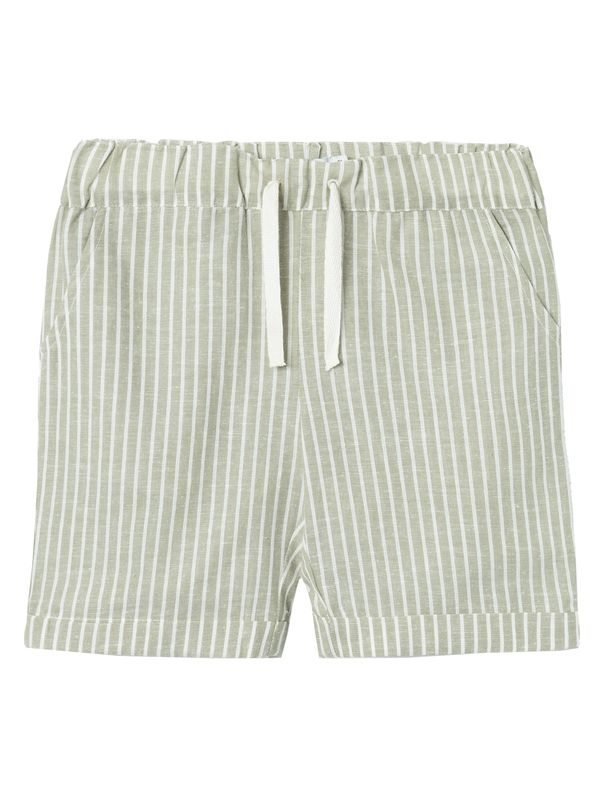 NAME IT NAME IT Панталон 'HILOM'  маслина / бяло