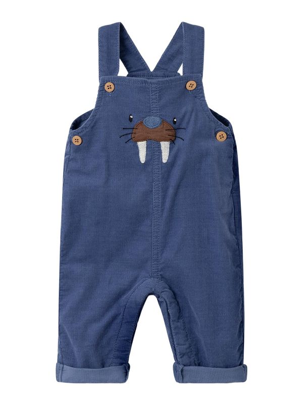 NAME IT NAME IT Панталон с презрамки 'BEN'  тъмносиньо / кафяво / бяло