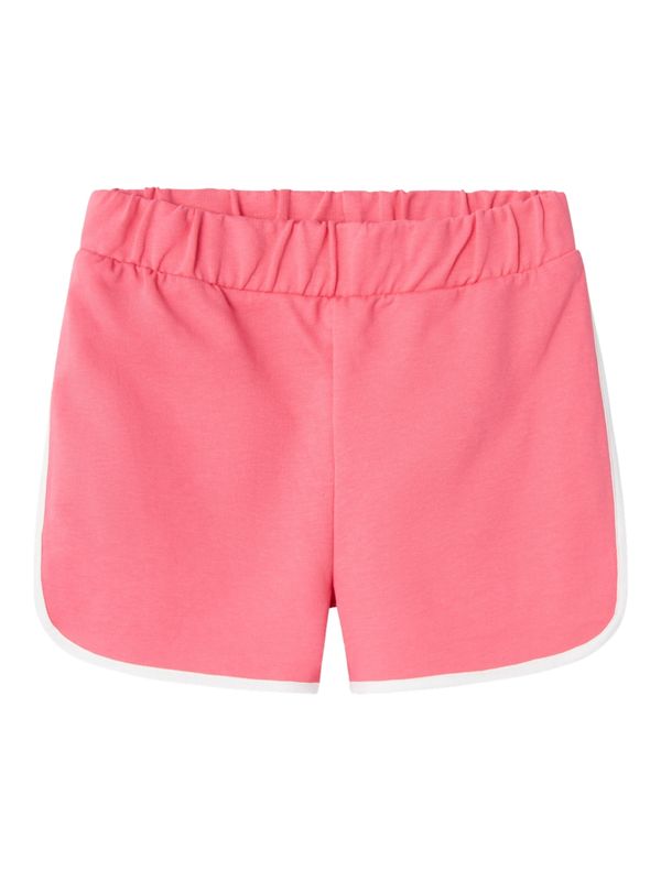 NAME IT NAME IT Панталон 'VACA'  светлорозово / бяло