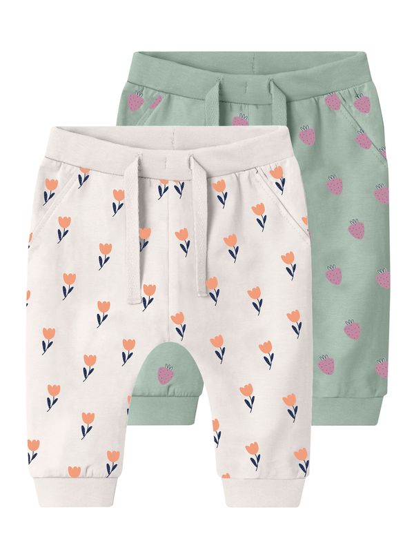 NAME IT NAME IT Панталон 'VANDORA'  кремаво / мента / оранжево / розово