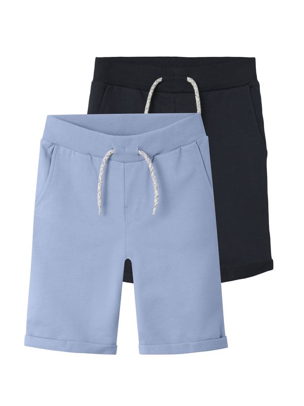 NAME IT NAME IT Панталон 'Vermo'  светлосиньо / черно