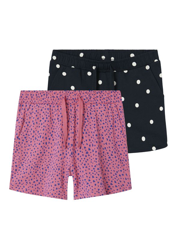 NAME IT NAME IT Панталон 'VIGGA'  синьо / бледорозово / черно / бяло