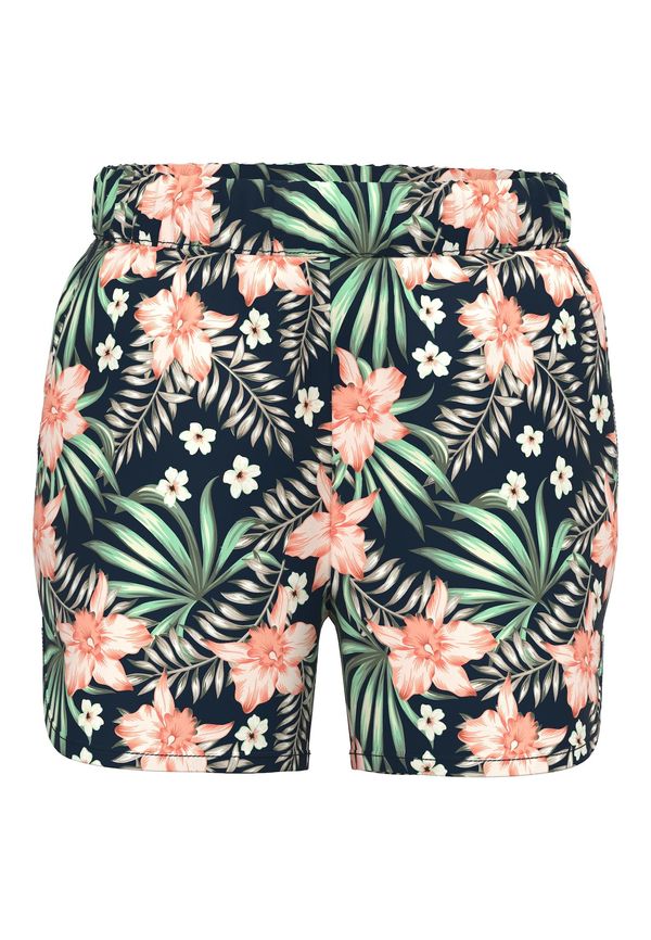 NAME IT NAME IT Панталон 'Vinaya'  сапфирено синьо / зелено / кайсия / бяло