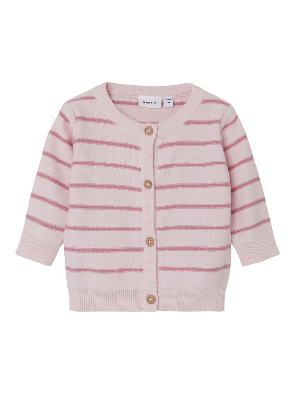 NAME IT NAME IT Плетена жилетка 'FILELONE'  фуксия / бледорозово