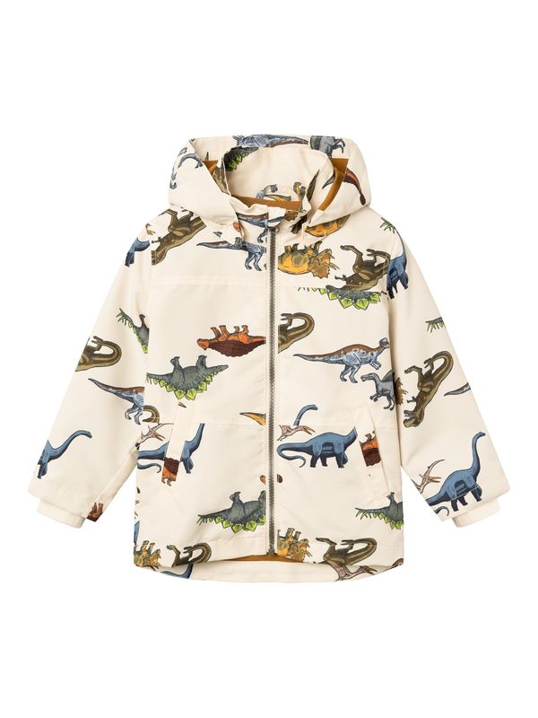 NAME IT NAME IT Преходно яке 'Max Dino Play'  гълъбово синьо / кафяво / светлосиво / светлозелено