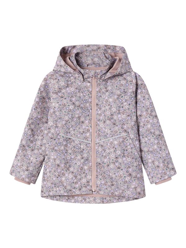 NAME IT NAME IT Преходно яке 'Maxi'  бежово / светлосиво / люляк / пепел от рози