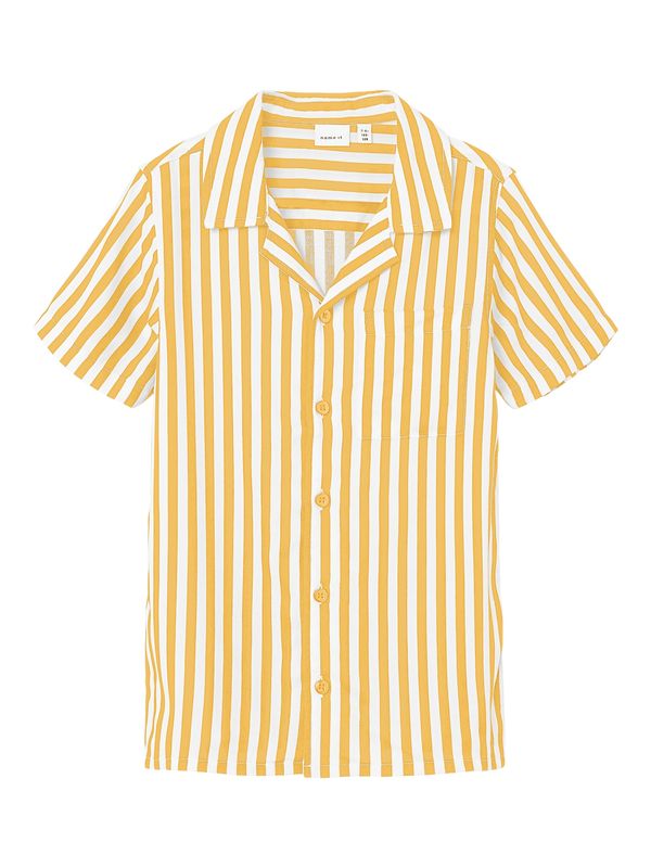 NAME IT NAME IT Риза 'FERANE'  къри / бяло